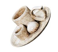 Pocoiau Multifunctional Ceramic Incenses Burners Holders with Handle Burning Tray Stand for Desk Bedroom Offices Ceramic Burners Holders with Handle