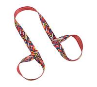 Pocoiau Multipurpose Yogas Band for Mat Strap and Stretching Aid with Bright Prints Strong Polyester Suitable Gym Use Stretch Yogas Band