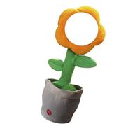 Pocoiau Participatory Flower Anthropomorphic Figure Learn to Speak Act Change Lemon Light Yellow Gentle Crystal Trend Participatory Speaking Flower Toy with Dancing and Singing