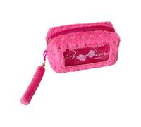 Pocoiau Pencil Bowknot-Adorned Large Capacity Case with Soft Fabric & Smooth Zippers for Students & Professionals Plush Pen Case