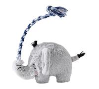 Pocoiau Pet Durability Chewing Toy Lovely Plush Squeak Stuffed Toy Bites Resistant Teeth Grinding Sound Relief Chew-Resistant Teeth Training Supply