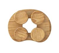 Pocoiau Portable Pine Wood Sauna Neck Rest Great for Room Use and Alignment Correction Camping Sauna Pillow