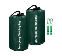 Pocoiau Thermals Survival Sleep Bag Compacts Folded Weatherproofed Outdoor Essential for Extreme Cold Weather Light Weight Sleep Bag