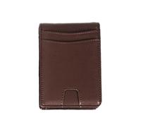 Pocoiau Thin Leather Wallet for Men Featuring Swiping Shielding and Closure Card Holder Quick Access Card Slot Genuine Leather Wallet