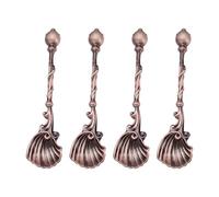 Pocoiau Traditional Metal Alloy Spoon Utensils For Coffee Brewing Dough Decorating Ergonomic Handle Cookware Traditional Cake Decorating Equipment
