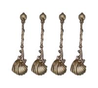 Pocoiau Traditional Metal Alloy Spoon Utensils For Coffee Brewing Dough Decorating Ergonomic Handle Cookware Traditional Cake Decorating Equipment