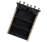 Pocoiau Wall Mounted Crystal Display Shelf, Wooden Stone Trinket Holders, Witch Wiccan Bedroom Decor Crystal Display Shelf for Wall