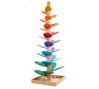 Pocoiau Wood Music Tree Color Cognition Early Education Fun Assembly Toy Learning Educational Toy Assemble Building Blocks Wood Music Tree