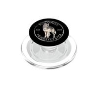 Poconos Mountains PA Vintage-style Wolf Hiking Souvenir PopSockets PopGrip for MagSafe