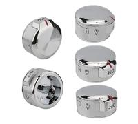 POCPUNAB W11030413 Stove Knobs Replacement for KitchenAid Gas Range Stove Knob, Cooktop Oven Burner Control Dial Compatible with Whirlpool, 5 Pack