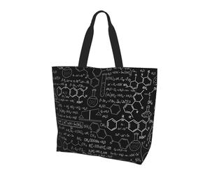 POCUK Abstract Science Chemistry Shoulder Bag Large Capacity Handheld Storage Bag