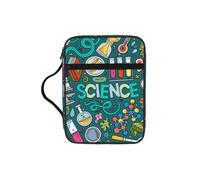 POCUK Cartoon Science Theme Bible Storage Bag Carrying Book Case Church Bag Bible Protective with Handle