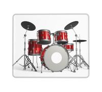POCUK Cool Drum Set Mouse Pad Office Desk Mat Writing Mat With Lock Edge Gaming Mouse Pad