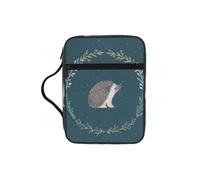 POCUK Cute Little Hedgehog Bible Storage Bag Carrying Book Case Church Bag Bible Protective with Handle