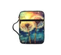 POCUK Dandelion DIY Drawing Paint Bible Storage Bag Carrying Book Case Church Bag Bible Protective with Handle