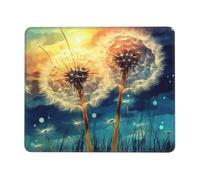 POCUK Dandelion Diy Drawing Paint Mouse Pad Office Desk Mat Writing Mat With Lock Edge Gaming Mouse Pad