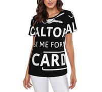 POCUK I'm A Realtor Ask Me Women's Short-Sleeve T Shirts Classic-Fit Summer Round Neck Tops Black