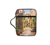 POCUK Italian Street Bible Storage Bag Carrying Book Case Church Bag Bible Protective with Handle