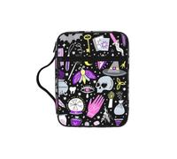 POCUK Magic Witch Witchcraft Bohemian Drawing Bible Storage Bag Carrying Book Case Church Bag Bible Protective with Handle