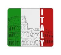 POCUK Roman Coliseum Italian Flag Mouse Pad Office Desk Mat Writing Mat With Lock Edge Gaming Mouse Pad