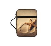 POCUK Starfish in The Sand Bible Storage Bag Carrying Book Case Church Bag Bible Protective with Handle