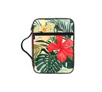 POCUK Summer Hawaiian Bible Storage Bag Carrying Book Case Church Bag Bible Protective with Handle
