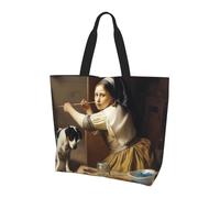 POCUK The Painting Controversy Shoulder Bag Large Capacity Handheld Storage Bag