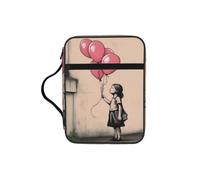 POCUK There is Always Hope and Girl with Balloons Bible Storage Bag Carrying Book Case Church Bag Bible Protective with Handle
