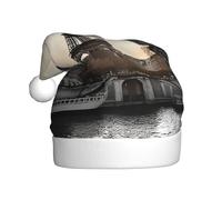 POCUK Travel Paris Christmas Hat For Adult Party Supplies Classic For New Year Holiday Party