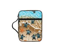POCUK Turtles On The Beach Bible Storage Bag Carrying Book Case Church Bag Bible Protective with Handle