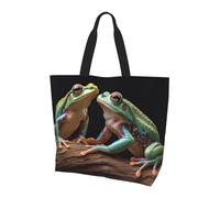 POCUK Two Frogs Shoulder Bag Large Capacity Handheld Storage Bag