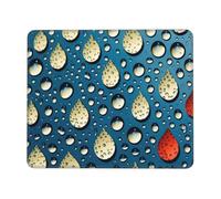 POCUK Water Drops Dots Mouse Pad Office Desk Mat Writing Mat With Lock Edge Gaming Mouse Pad