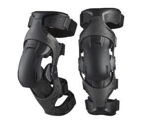 Pod Active Motocross Knee Braces K4 2.0 Youth Black MX Kids Junior Quad ATV