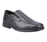 Pod Carpenter Leather Boys's Black Loafers - Size UK 7