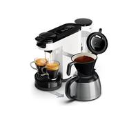 Philips Senseo Switch Coffee Pod and Filter Machine - 2-in-1 Technology, 1 Litre Water Tank, 7 Cups in One Time, Titanium White (HD6592/05)