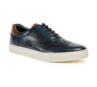 Pod Dobbs Leather Mens Navy Brogues Shoes - Size UK 11