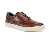 Pod Dobbs Leather Mens Tan Brogues Shoes - Size UK 7