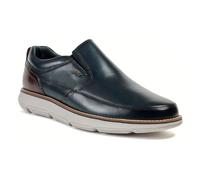 Pod Fowler Leather Mens Navy Loafers - Size UK 9