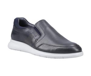 Pod Holden Leather/Textile Mens Navy Trainers - Size UK 6