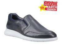 Pod Holden Mens Slip-On Casual Leather Everyday Trainers Sneaker Navy