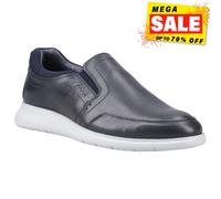 Pod Holden Mens Slip-On Casual Leather Everyday Trainers Sneaker Navy