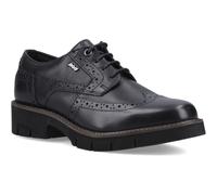 Pod Kacey Leather Women's Black Brogues Shoes UK 4