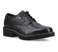Pod Kacey Leather Women's Black Brogues Shoes UK 5