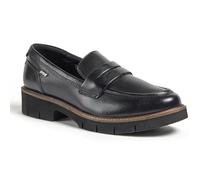 Pod Kaltin Leather Women's Black Loafers - UK 5.5