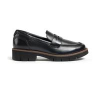 Pod Kaltin Womens Leather Shoes Slip On Casual Designer Loafers Black