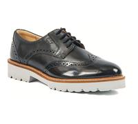 Pod Kortney Leather Women's Navy Patent Brogues Shoes UK 6
