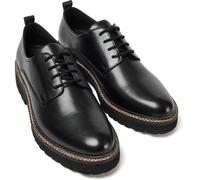 Pod Kris Leather Womens Black Derby Shoes - Size UK 6
