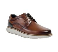 Men's Pod Finch Leather Men's Cognac Lace-Up Shoes - Brown - Size: 11