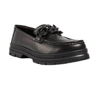 Pod Mina Leather Girls's Black Loafers - Size UK 7