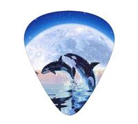 Pod Of Orcas,12 Pcs Guitar Pick,3 Different Thickness Plectrums for Acoustic Guitar Bass Ukulele (0.46mm 0.96mm 0.71mm)